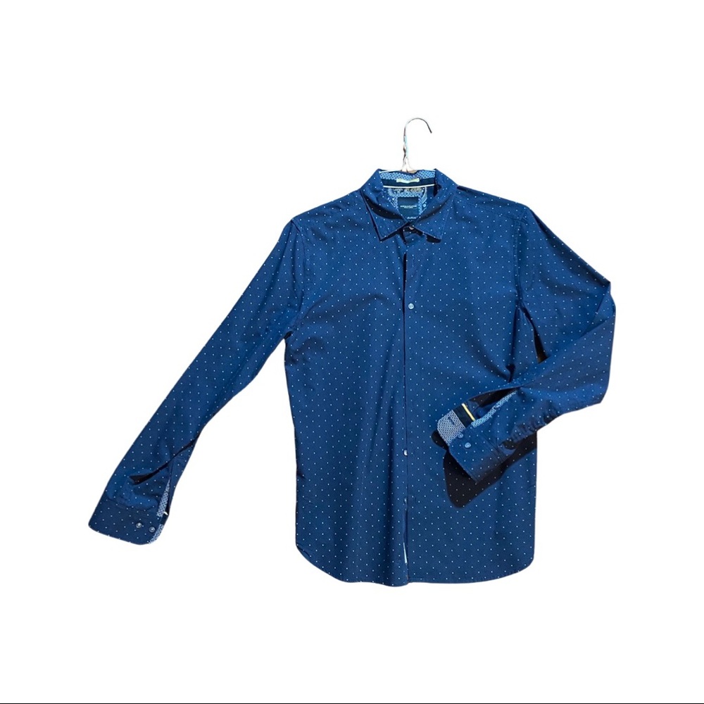 Button Up Shirt, Mens, Dark Blue